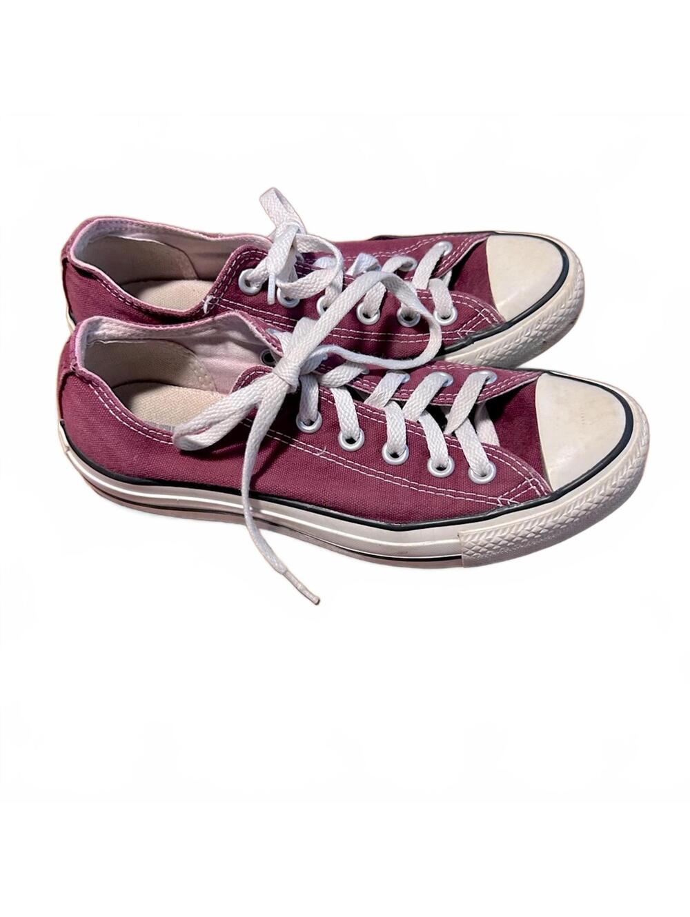 Converse All-Star Low Top Canvas Classic Lace-Up Garnet Burgundy Deep Red | sz 7